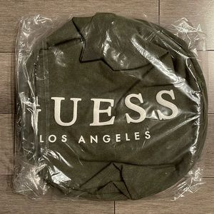 GUESS Los Angeles Khaki Canvas Duffel Bag - New